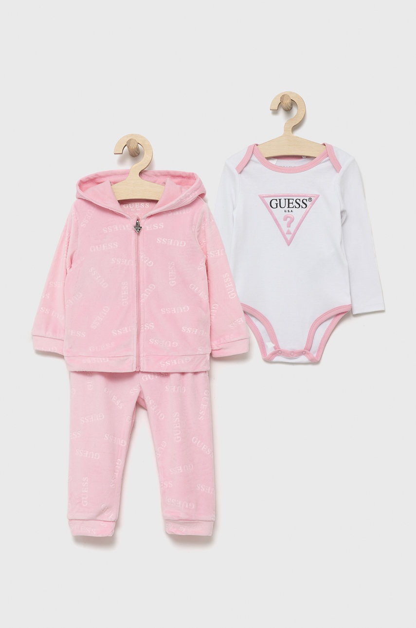 

Детски анцуг Guess в розово, Розов