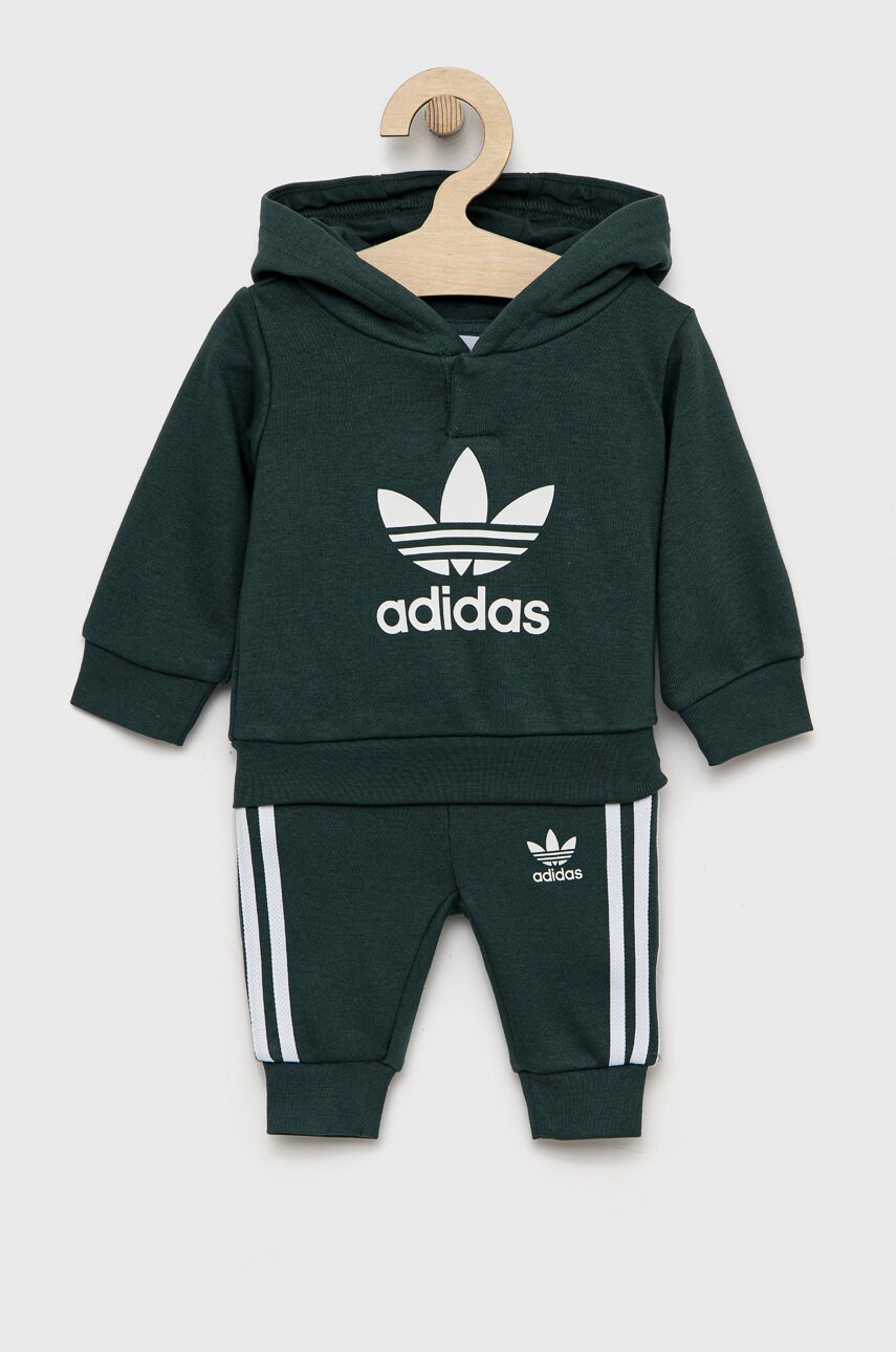 

Cпортивний костюм для немовлят adidas Originals колір зелений