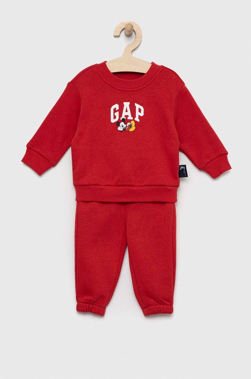 Gap compleu bebe x disney culoarea rosu