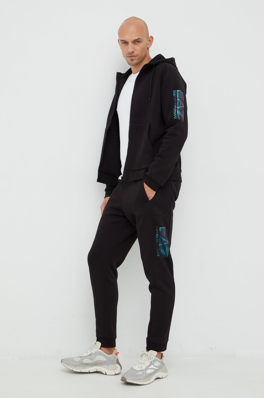 

Анцуг EA7 Emporio Armani мъжки в черно, Черен