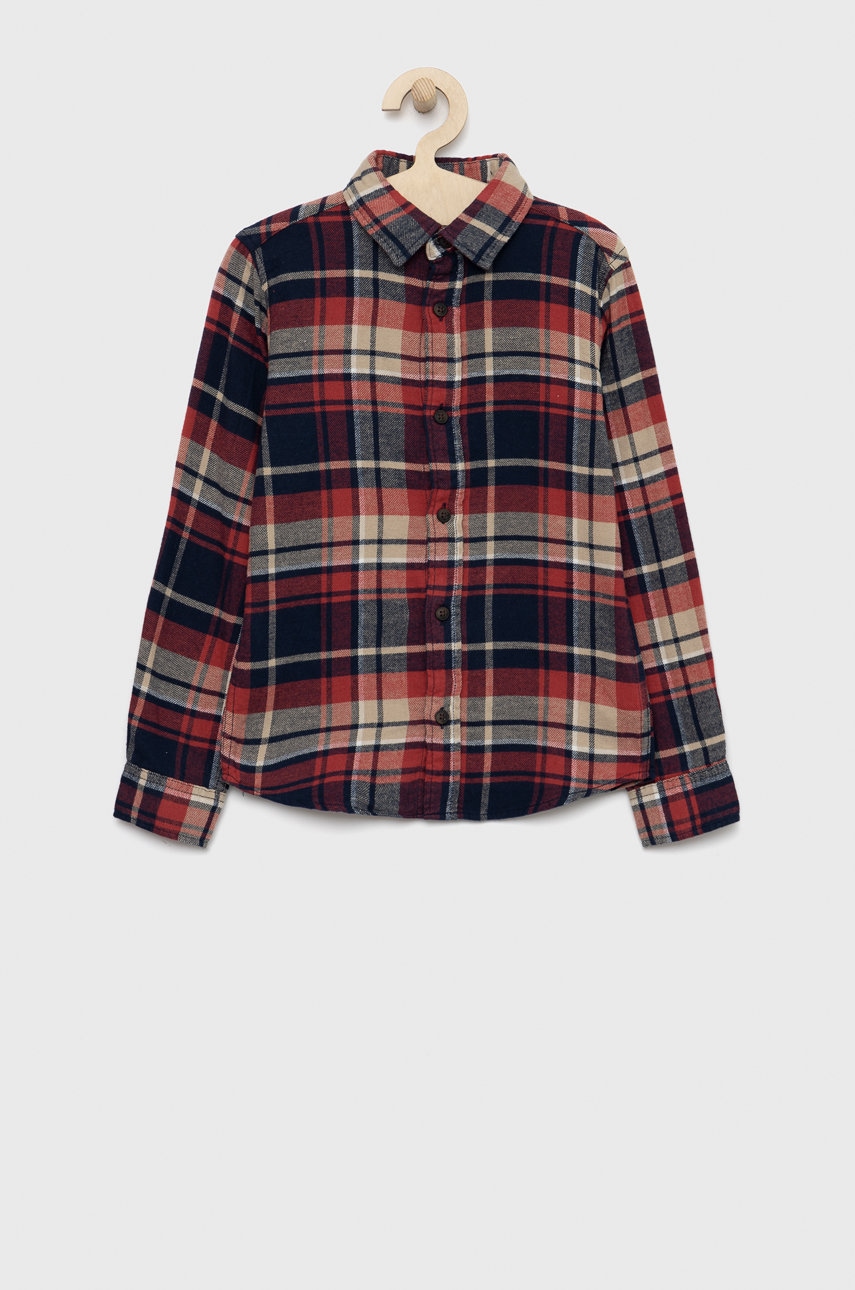 Jack & jones camasa de bumbac pentru copii culoarea rosu