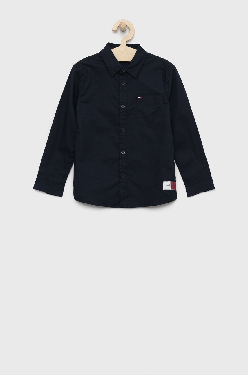

Детская рубашка Tommy Hilfiger цвет синий