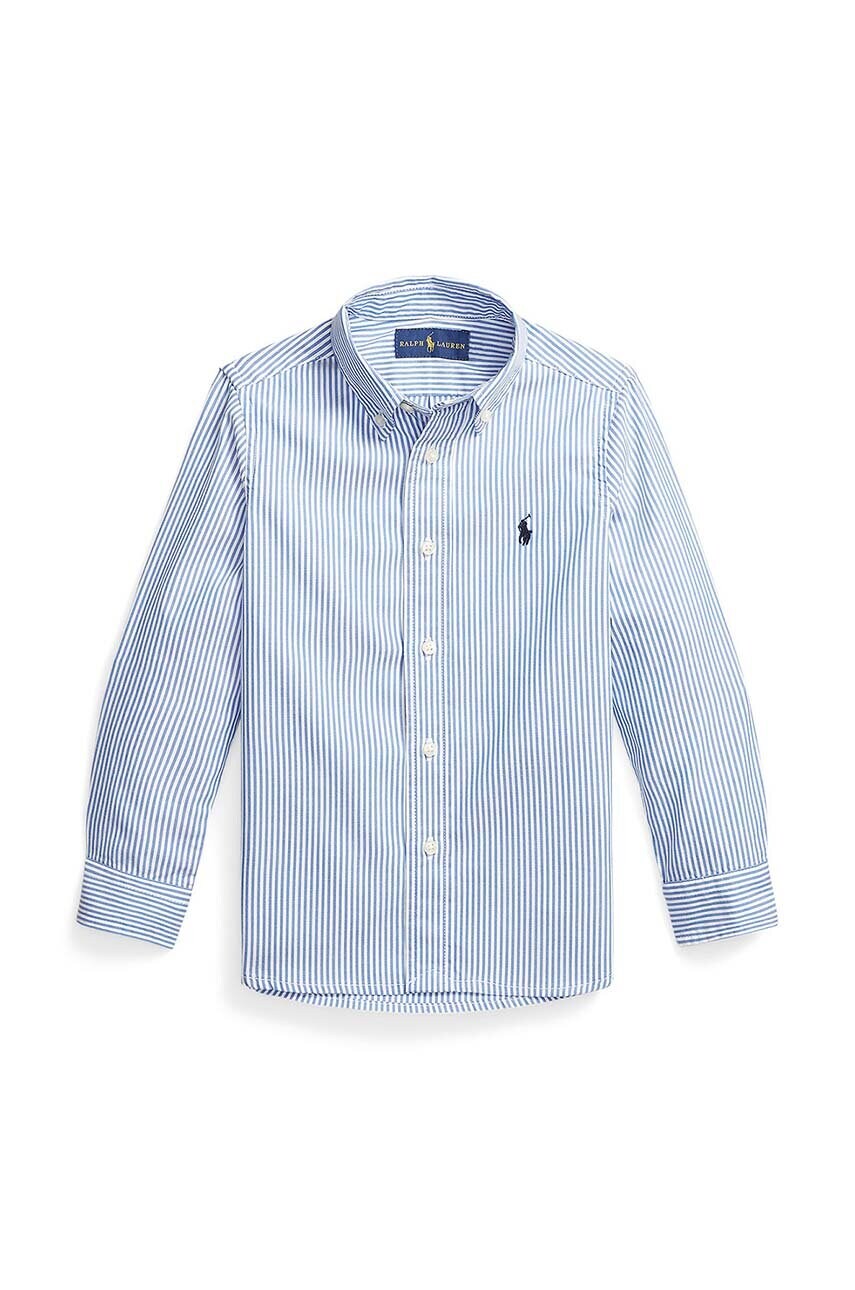 

Детская хлопковая рубашка Polo Ralph Lauren