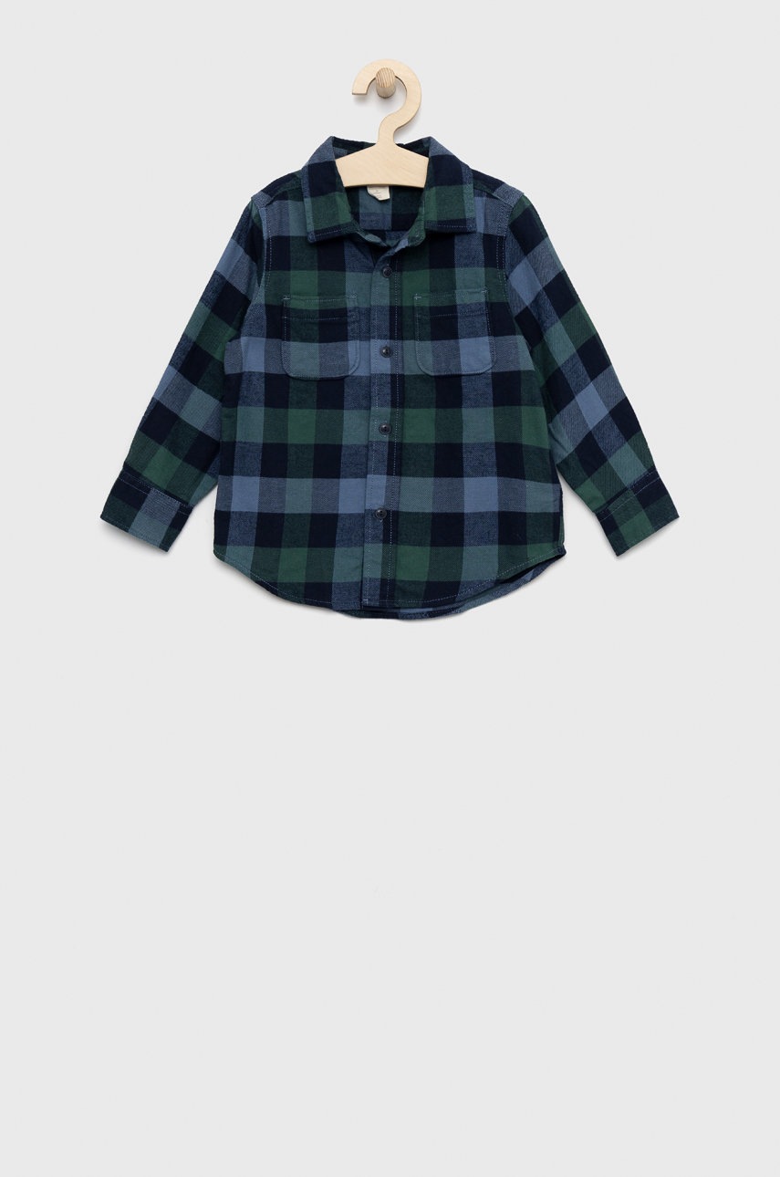 

Детска памучна риза GAP, Син