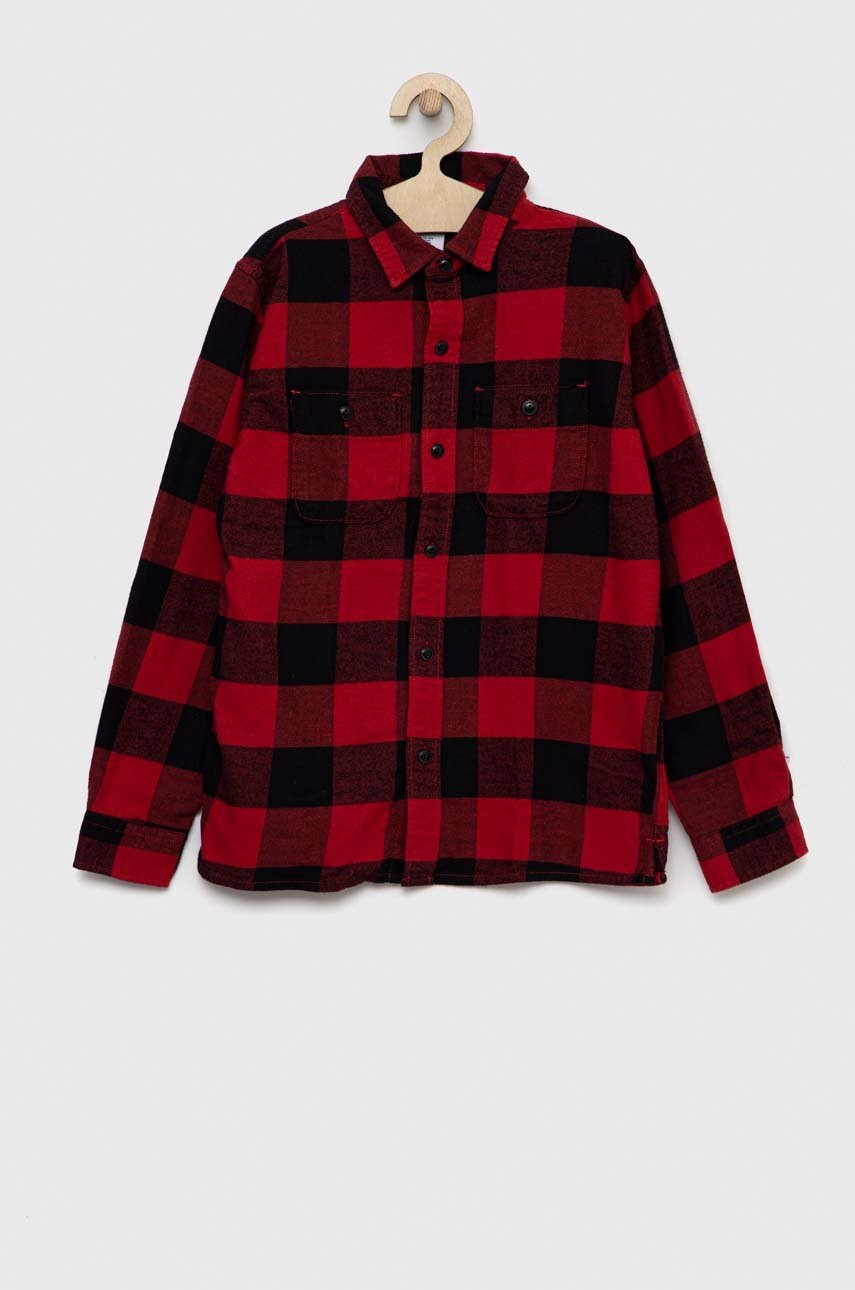 

Детска памучна риза GAP в червено, Червен