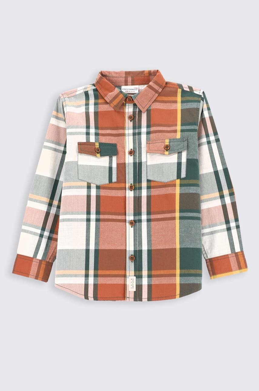 Детская хлопковая рубашка Coccodrillo Детская хлопковая рубашка Coccodrillo