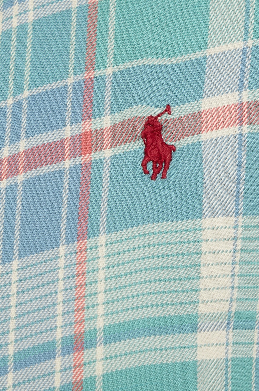 

Хлопковая рубашка Polo Ralph Lauren женская regular классический воротник