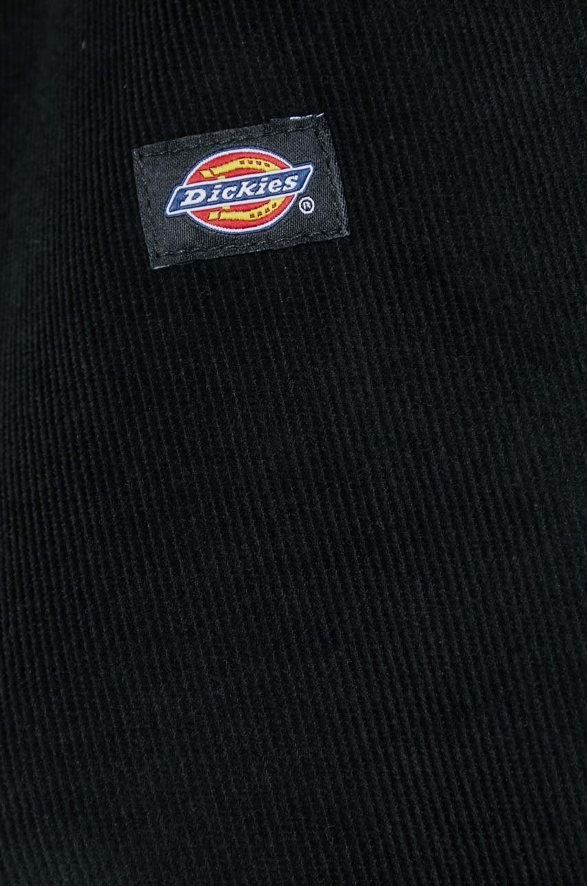 

Вельветова сорочка Dickies жіноча колір чорний relaxed класичний комір
