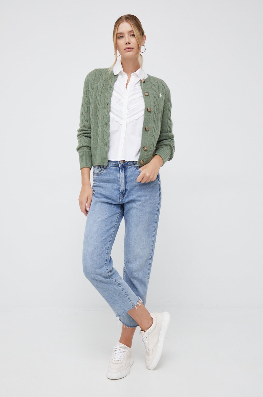 

Хлопковая рубашка Pepe Jeans женская цвет белый regular классический воротник