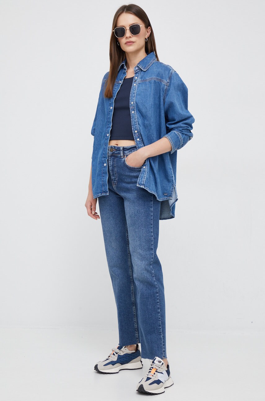 

Джинсова сорочка Pepe Jeans жіноча regular класичний комір
