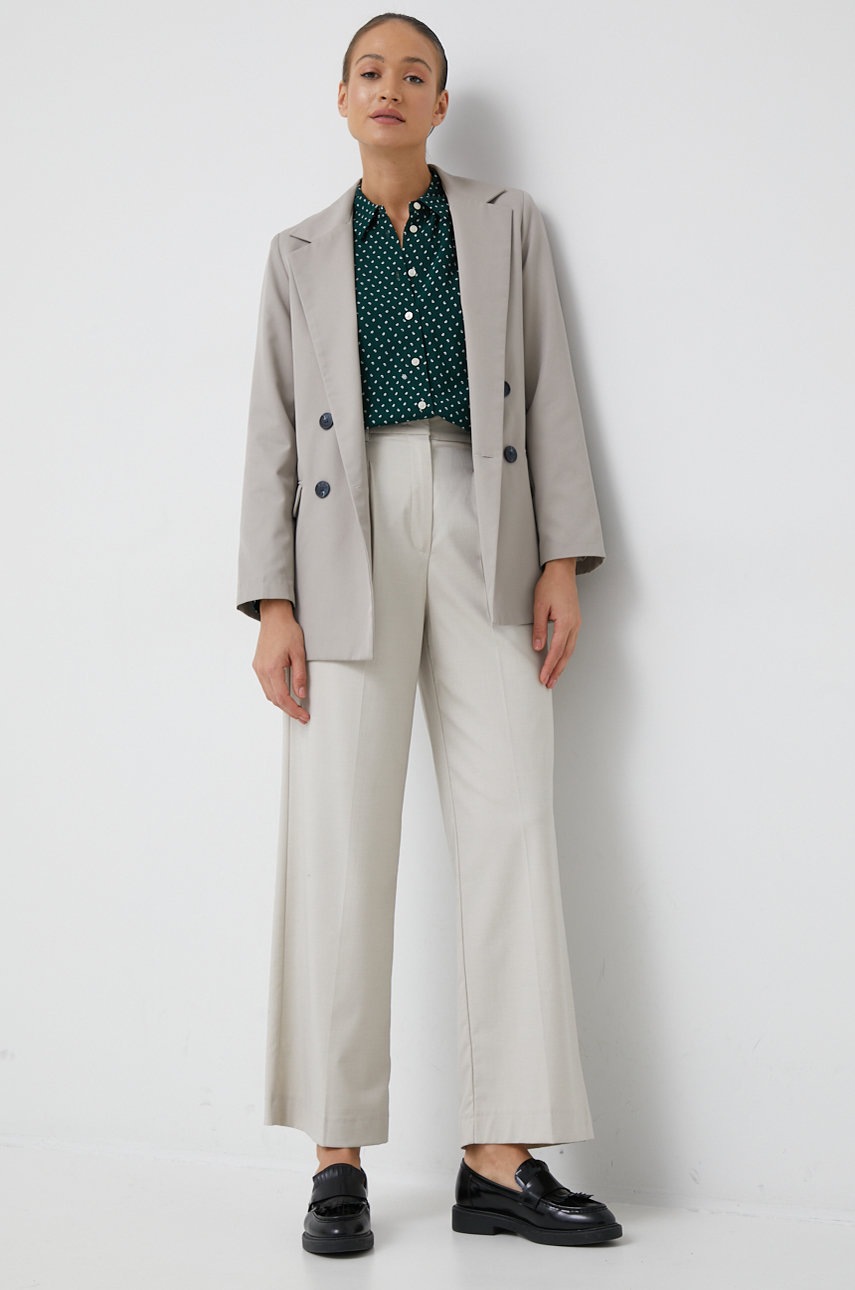 

Рубашка Tommy Hilfiger женская цвет зелёный relaxed классический воротник