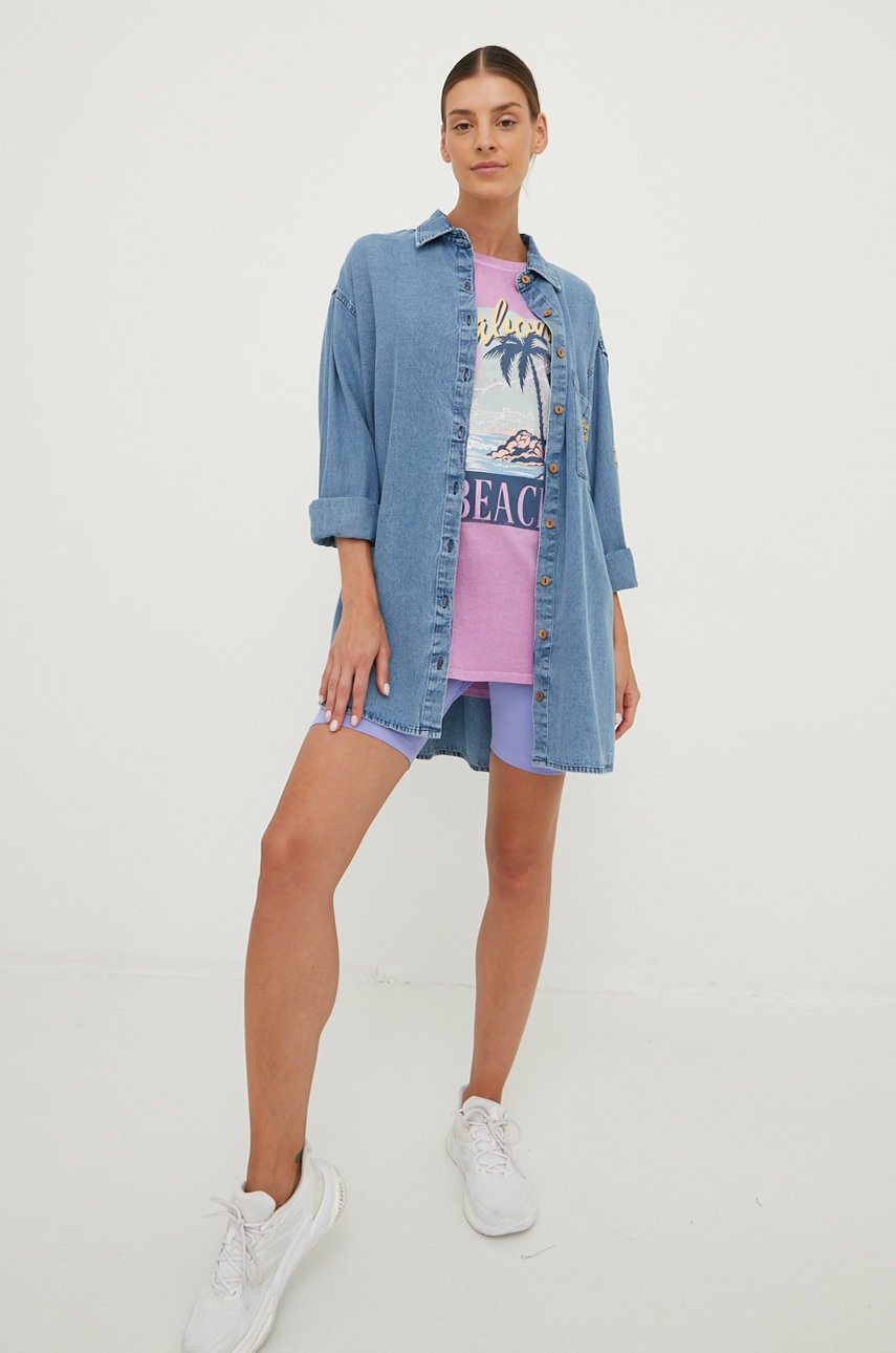 

Джинсовая рубашка Billabong женская relaxed классический воротник