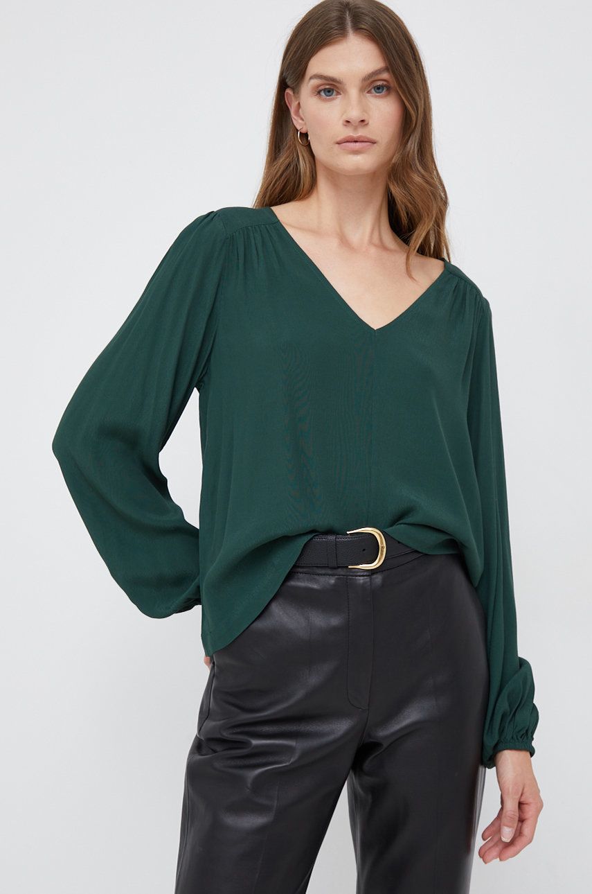 GAP bluza femei, culoarea verde, neted image22