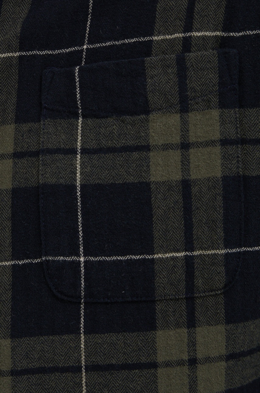 

Бавовняна сорочка Jack & Jones чоловіча колір зелений slim комір button-down