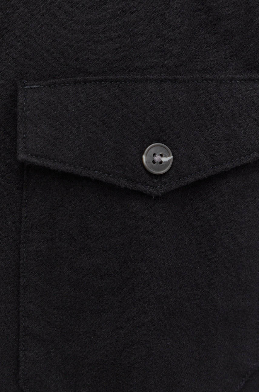 

Рубашка Jack & Jones мужская цвет чёрный regular классический воротник