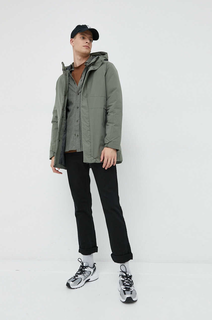 

Рубашка Jack & Jones мужская цвет зелёный regular воротник button-down