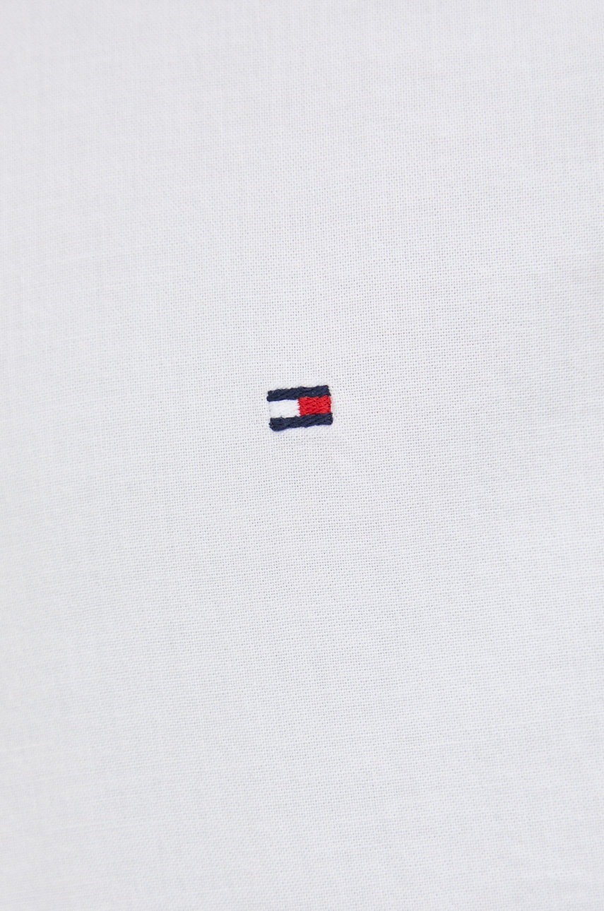 

Сорочка Tommy Hilfiger чоловіча колір білий slim комір button-down