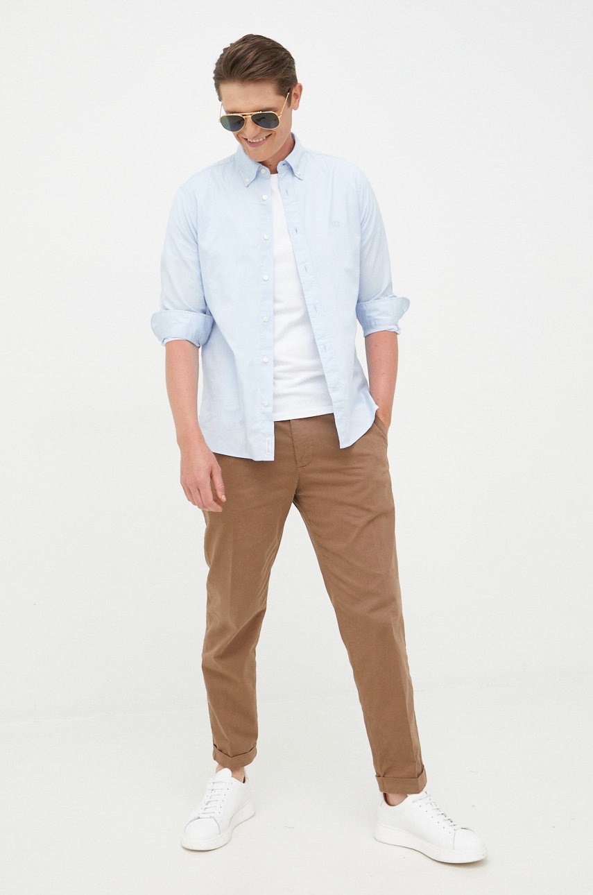 

Бавовняна сорочка Tommy Hilfiger чоловіча regular комір button-down