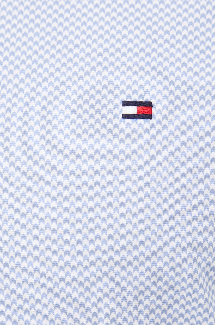 

Хлопковая рубашка Tommy Hilfiger мужская slim классический воротник