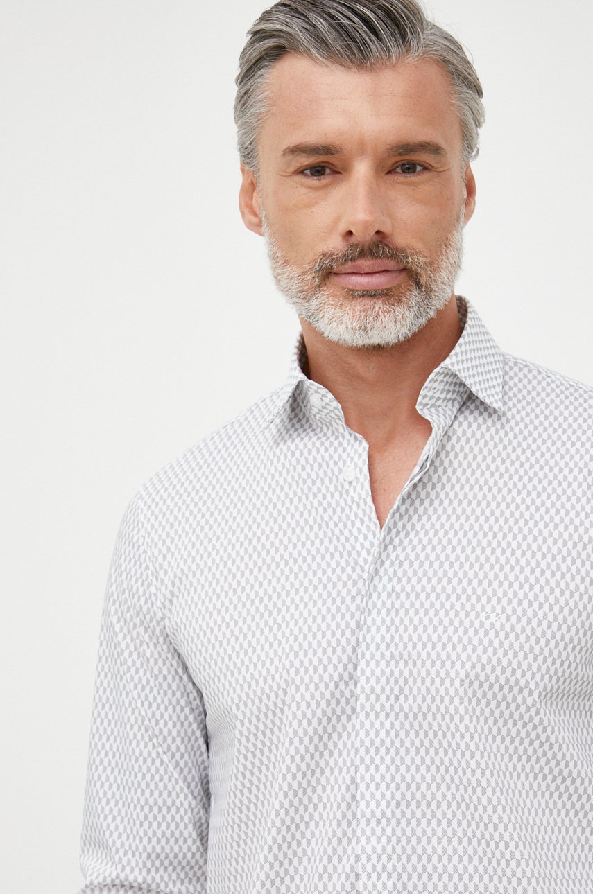 kosile-calvin-klein-panska-bila-barva-slim-s-italskym-limcem