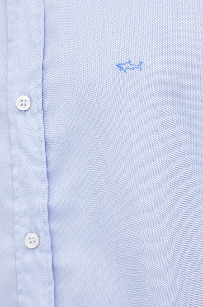 

Хлопковая рубашка Paul&Shark мужская slim воротник button-down