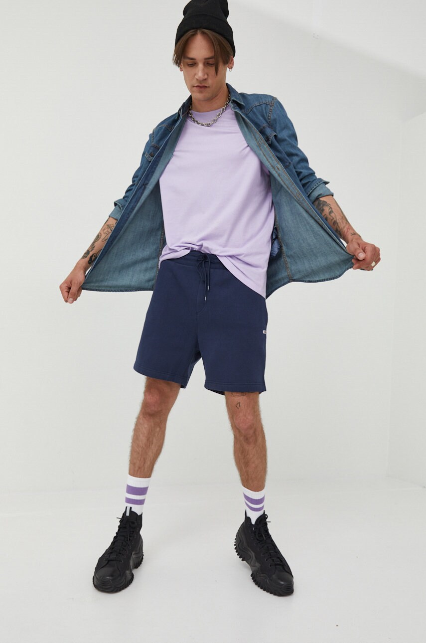 

Джинсовая рубашка Tommy Jeans мужская regular классический воротник