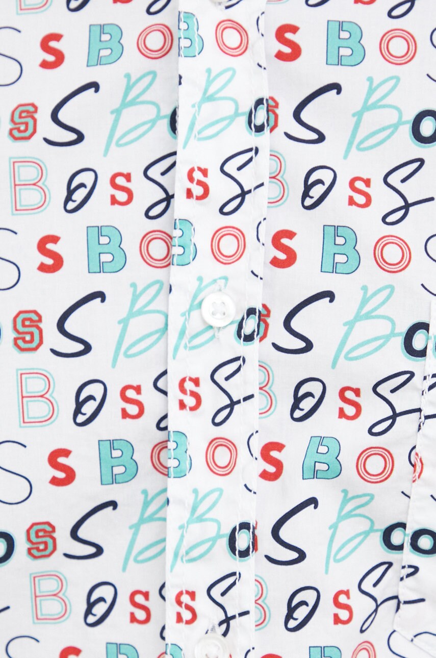 

Рубашка BOSS Boss Casual мужская цвет белый slim итальянский воротник