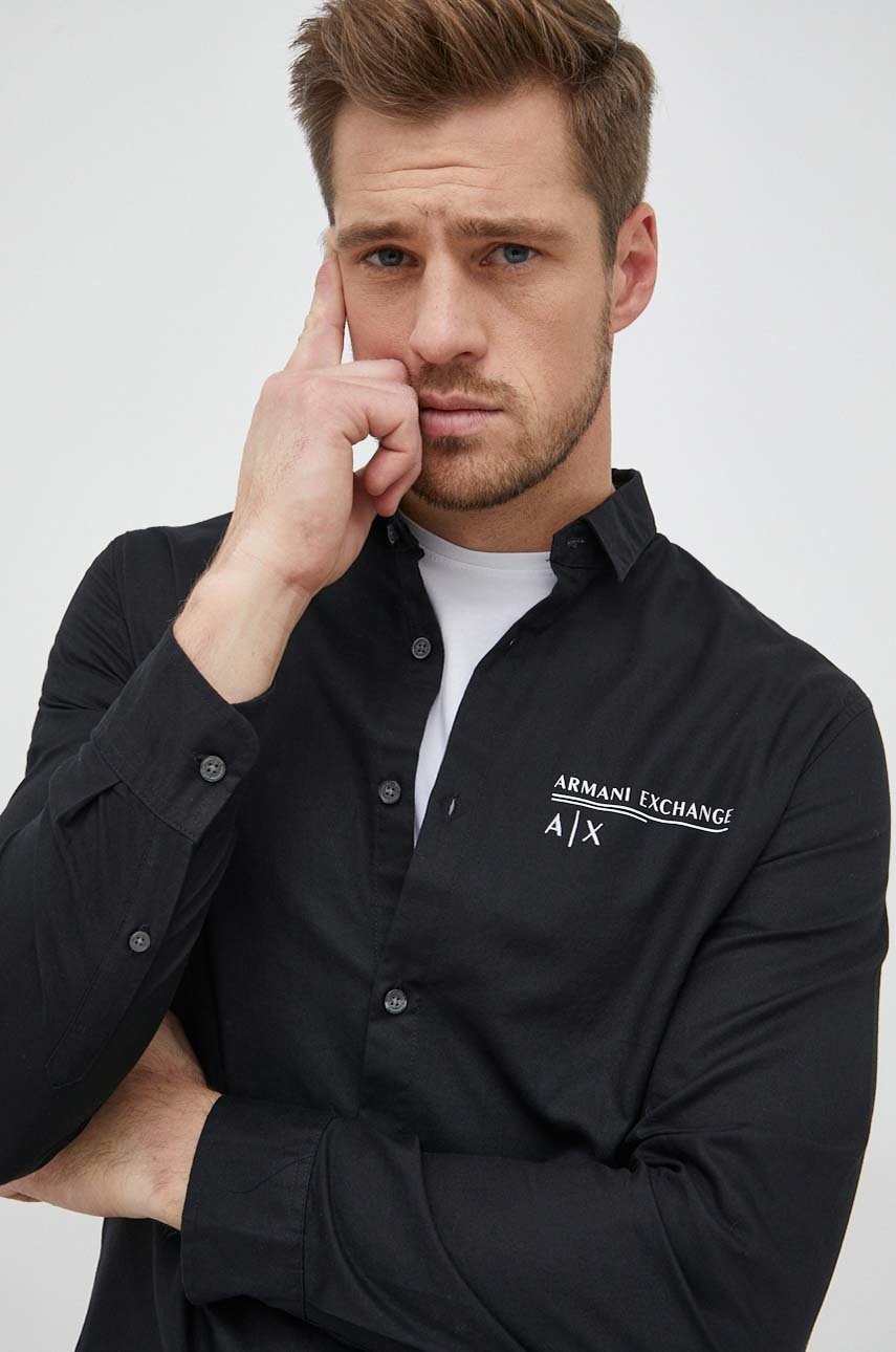 armani-exchange-pamut-ing-ferfi-galleros-fekete-regular