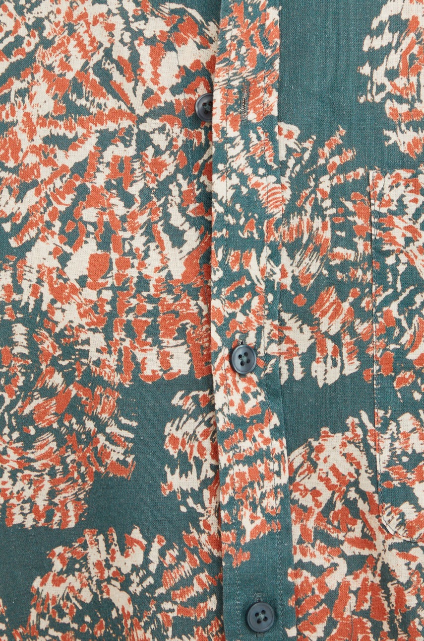 

Льняная рубашка Samsoe Samsoe мужская regular классический воротник