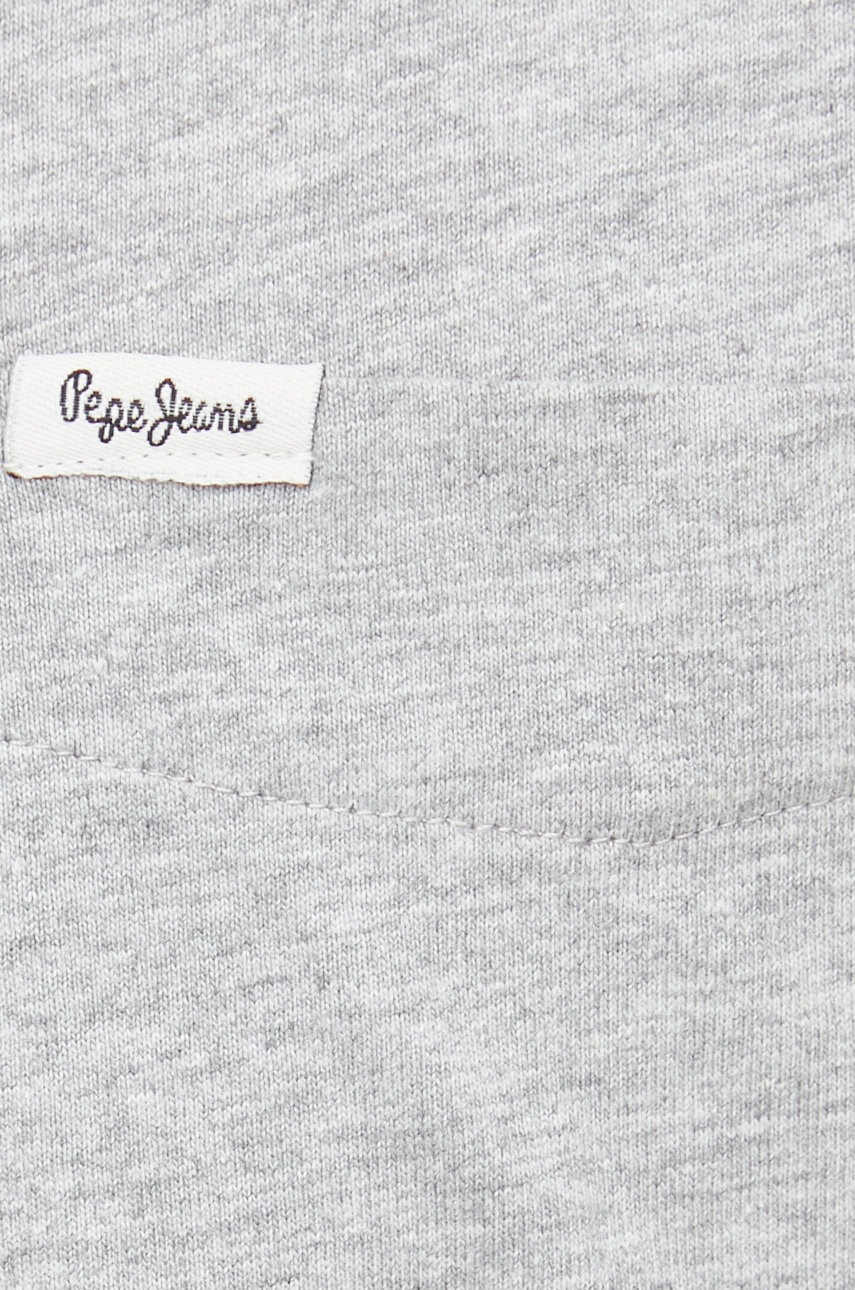 

Рубашка Pepe Jeans мужская цвет серый regular классический воротник