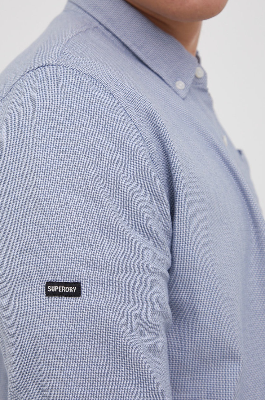 

Бавовняна сорочка Superdry чоловіча regular комір button-down