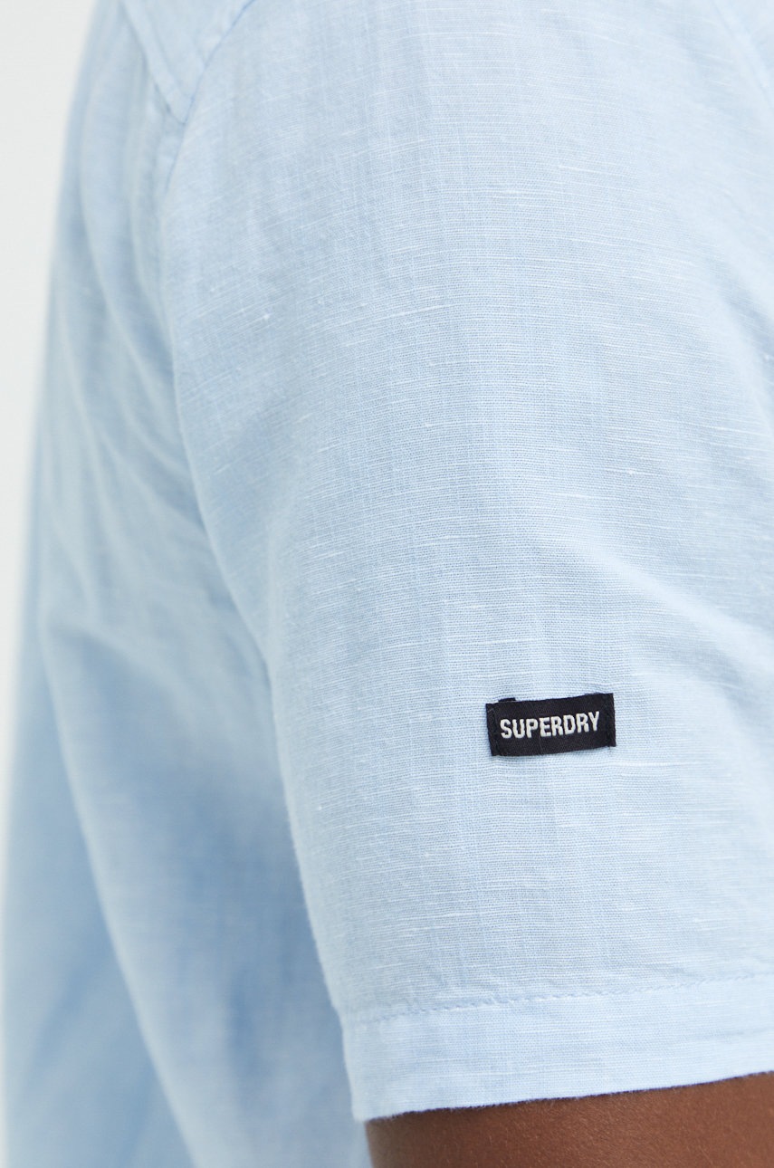 

Льняная рубашка Superdry мужская regular