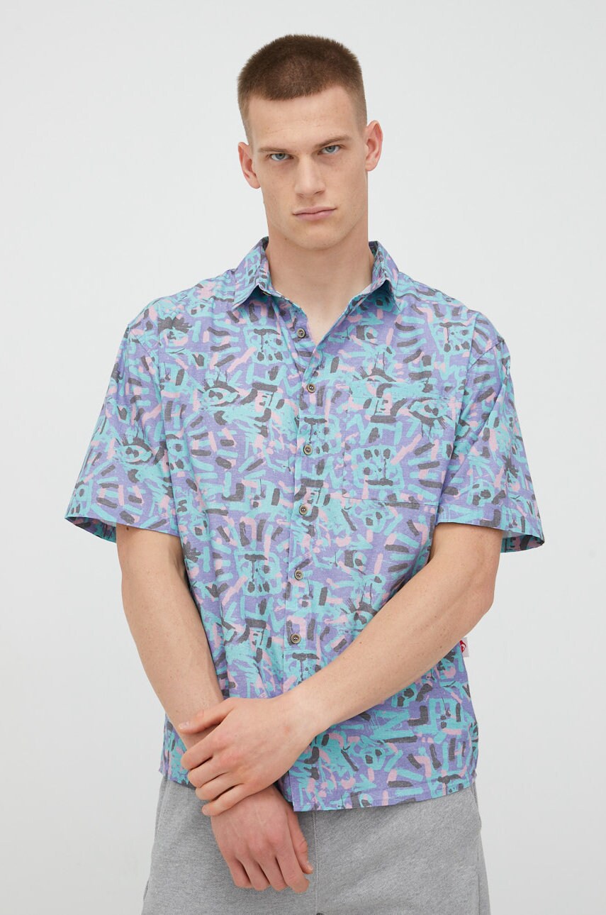 Quiksilver camasa din bumbac x stranger things barbati, cu guler clasic, relaxed