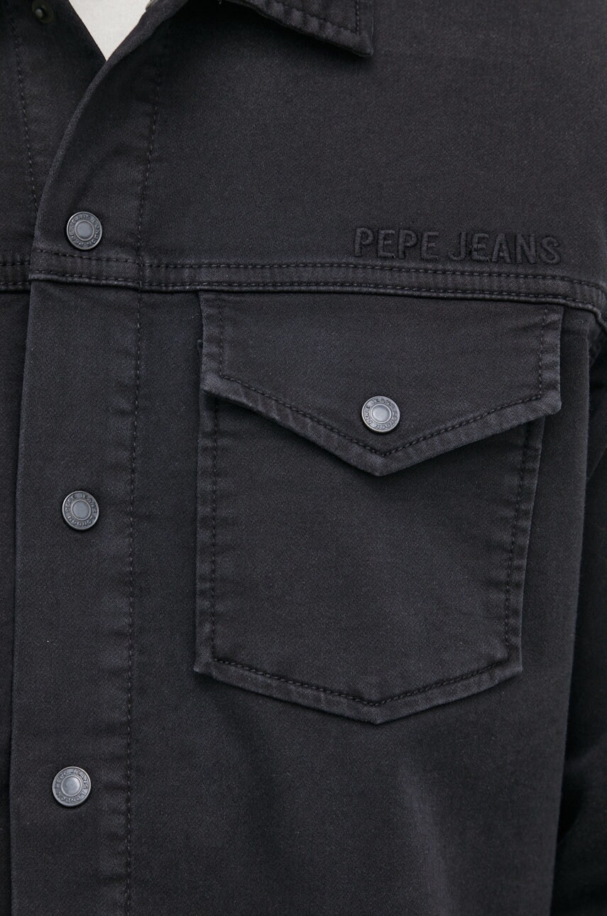 

Сорочка Pepe Jeans чоловіча колір чорний regular класичний комір