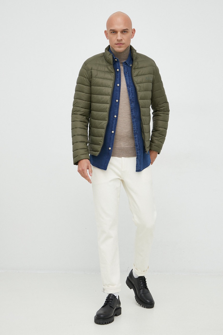 

Хлопковая рубашка Selected Homme мужская regular воротник button-down