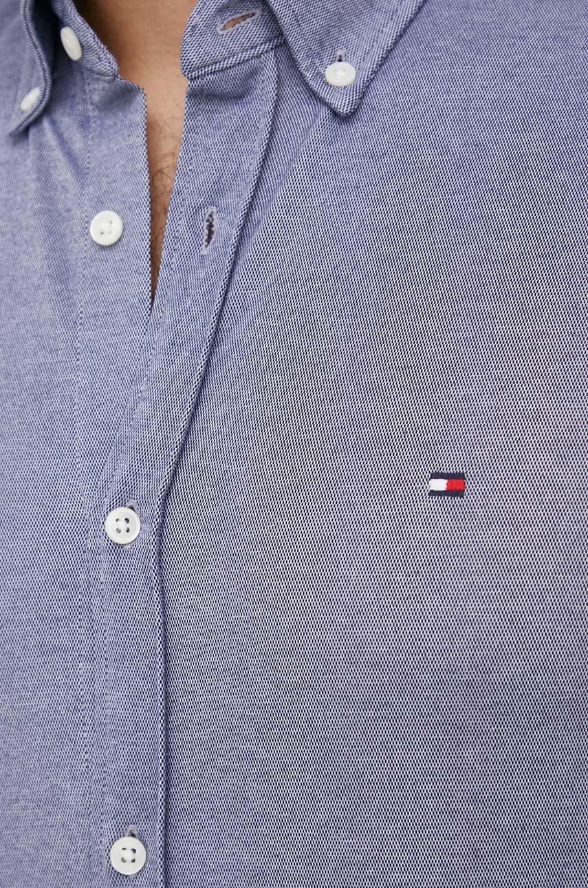 

Сорочка Tommy Hilfiger чоловіча колір білий slim комір button-down