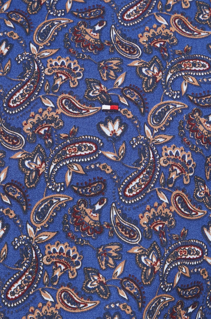 

Хлопковая рубашка Tommy Hilfiger мужская цвет синий regular классический воротник