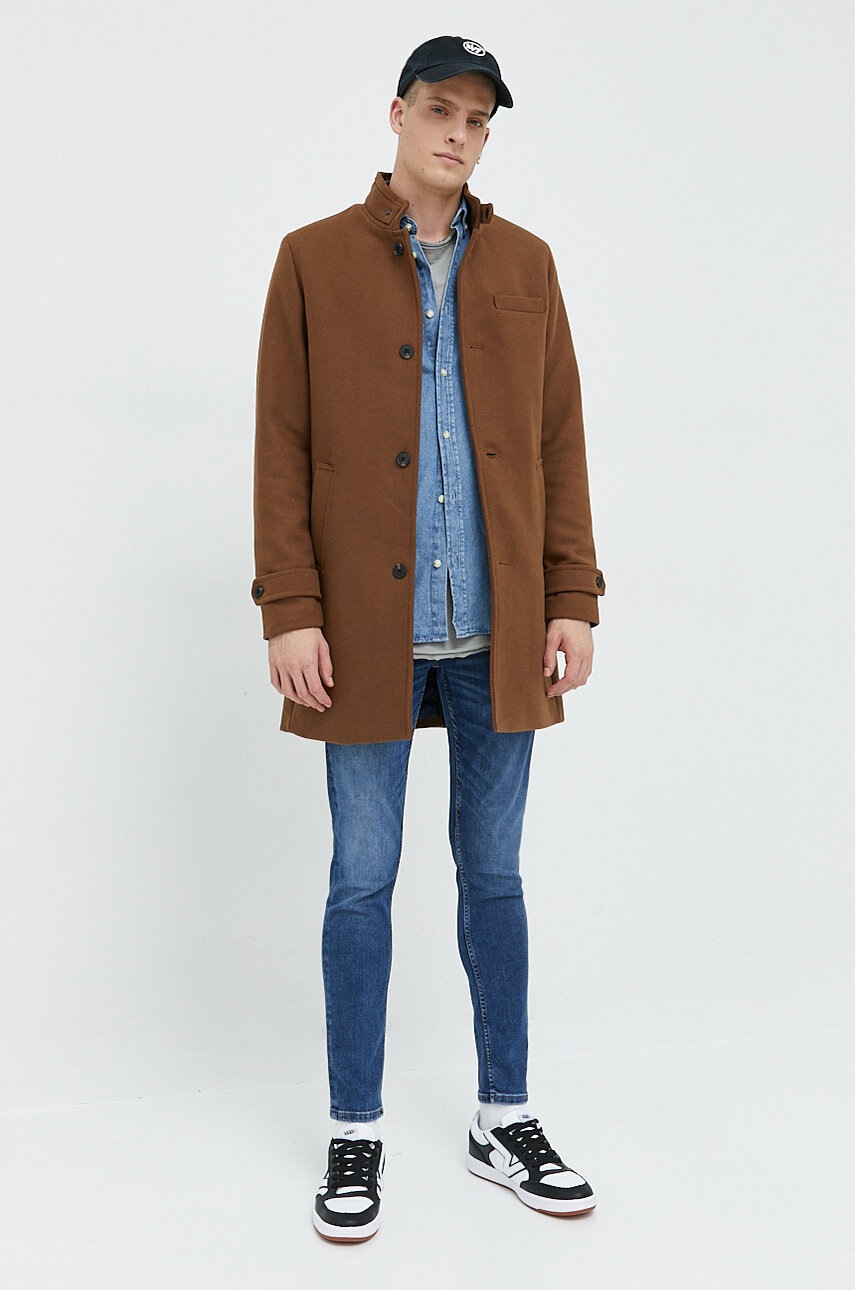 

Джинсовая рубашка Produkt by Jack & Jones мужская regular воротник button-down