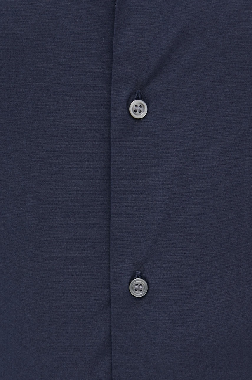 Πουκάμισο Sisley χρώμα: ναυτικό μπλε, φωτογραφία