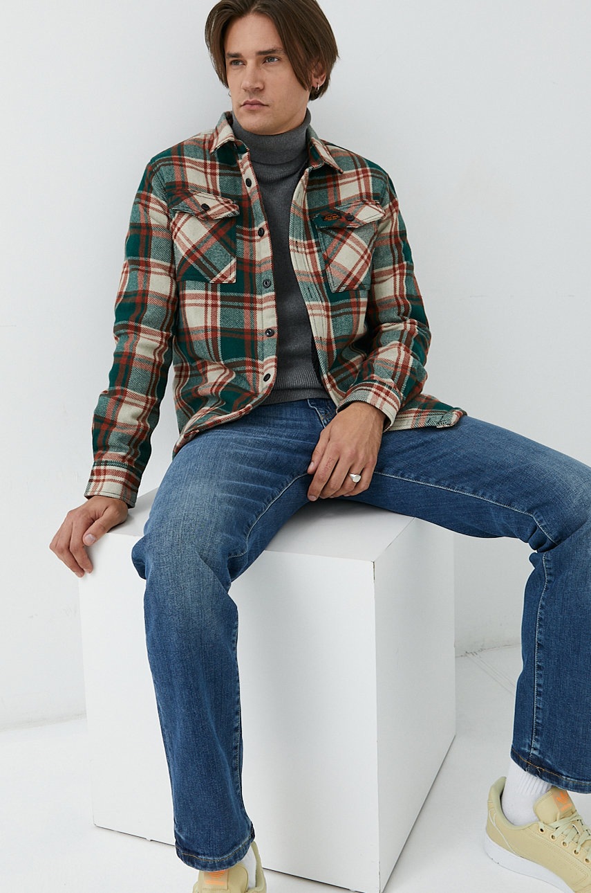 

Яке Superdry в зелено, Зелен