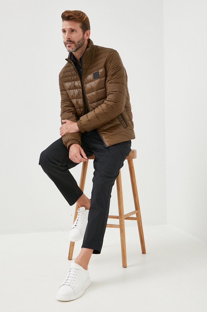 Сорочка Michael Kors чоловіча колір чорний slim класичний комір 
