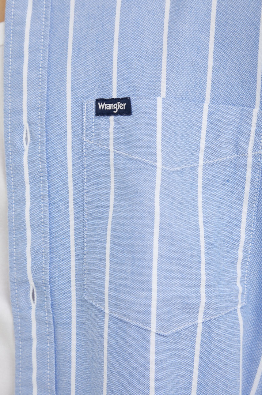 

Бавовняна сорочка Wrangler чоловіча regular комір button-down