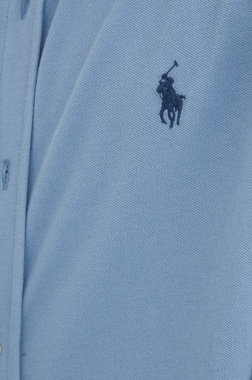 

Хлопковая рубашка Polo Ralph Lauren мужская regular воротник button-down