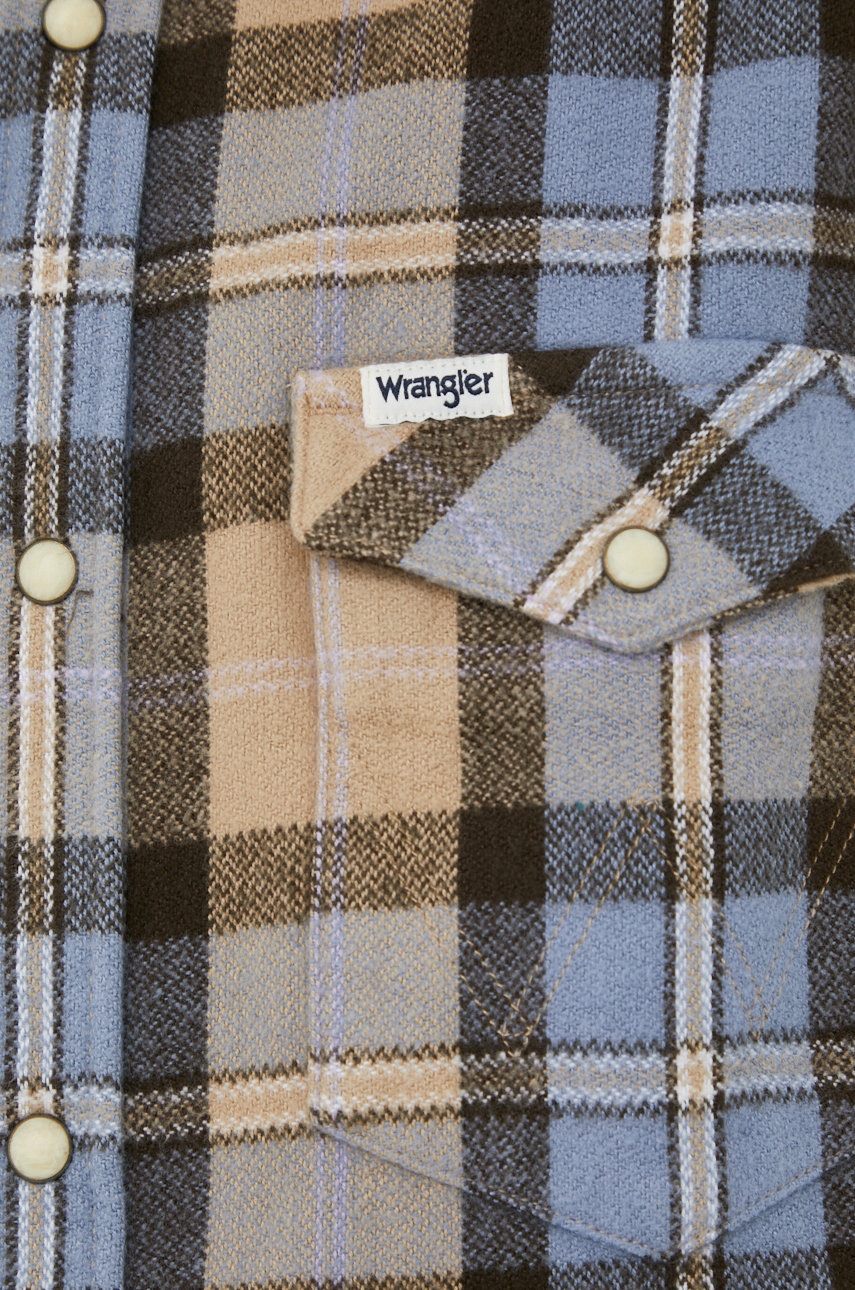 

Бавовняна сорочка Wrangler чоловіча regular класичний комір