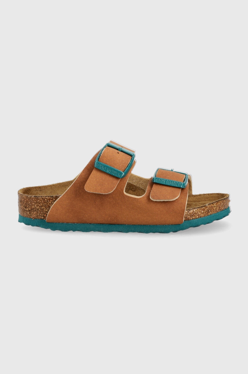 Detské šľapky Birkenstock hnedá farba