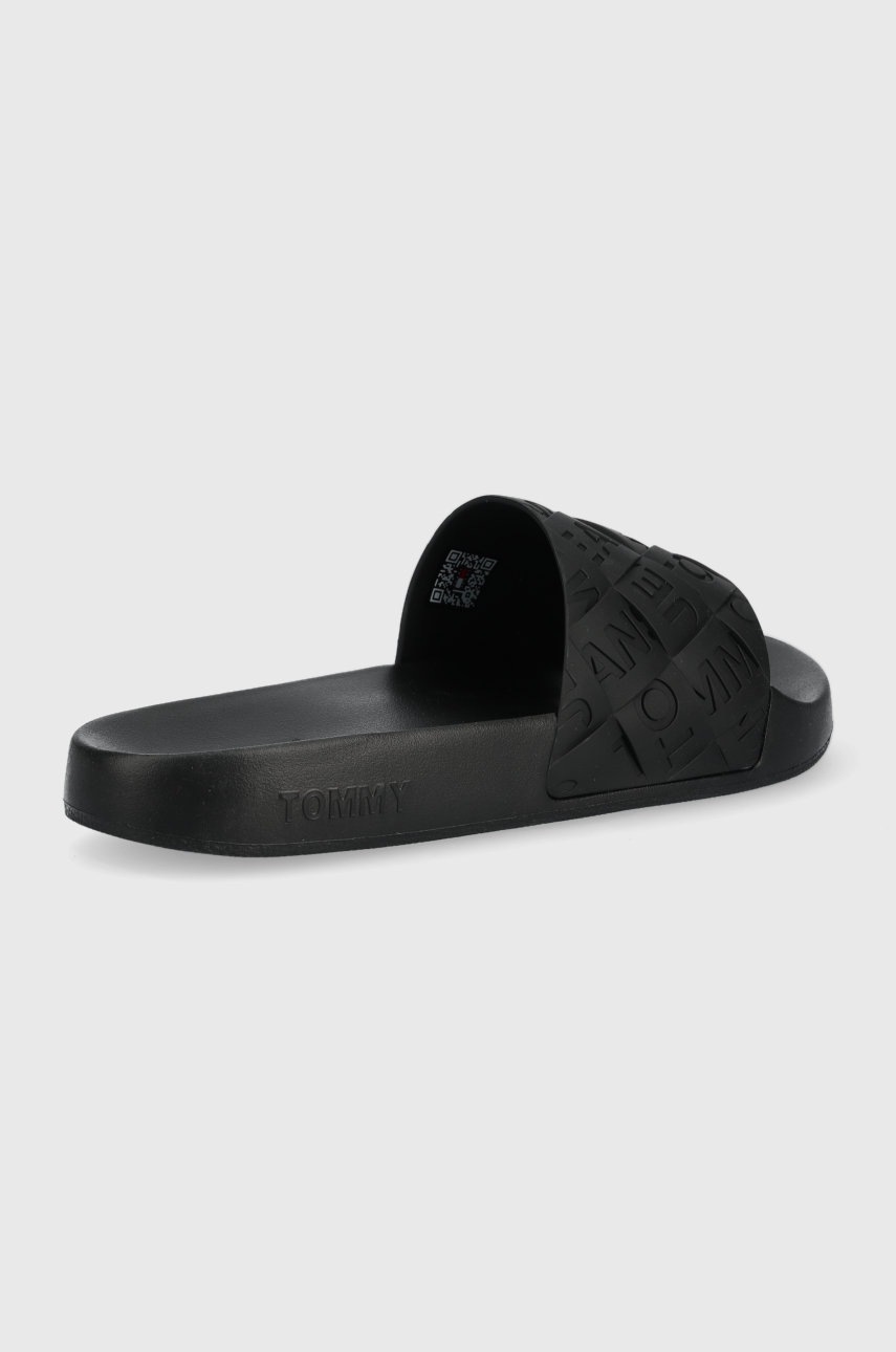 

Шлепанцы Tommy Jeans Woven Poolslide женские цвет чёрный