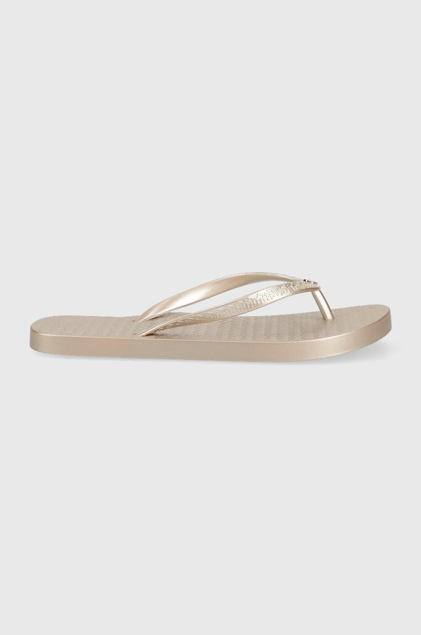 

Джапанки Tommy Hilfiger Th Metallic Flat Beach в златисто с равна подметка, Злато