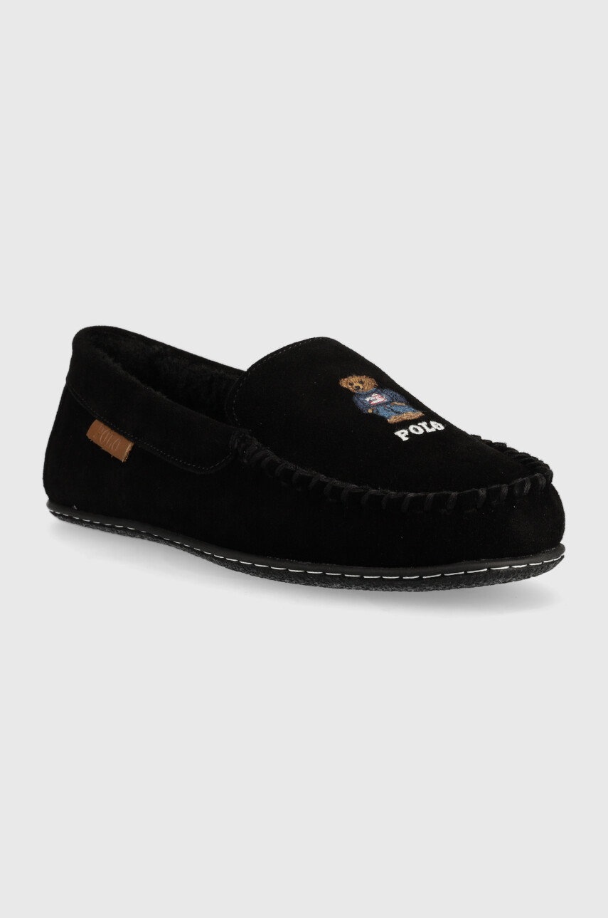 

Тапочки Polo Ralph Lauren Collins Bear колір чорний RF103884