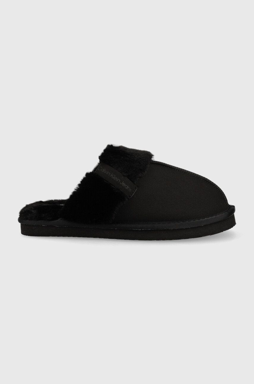 Pantofle Calvin Klein Jeans Home Clog černá barva - černá -  Svršek: Umělá hmota