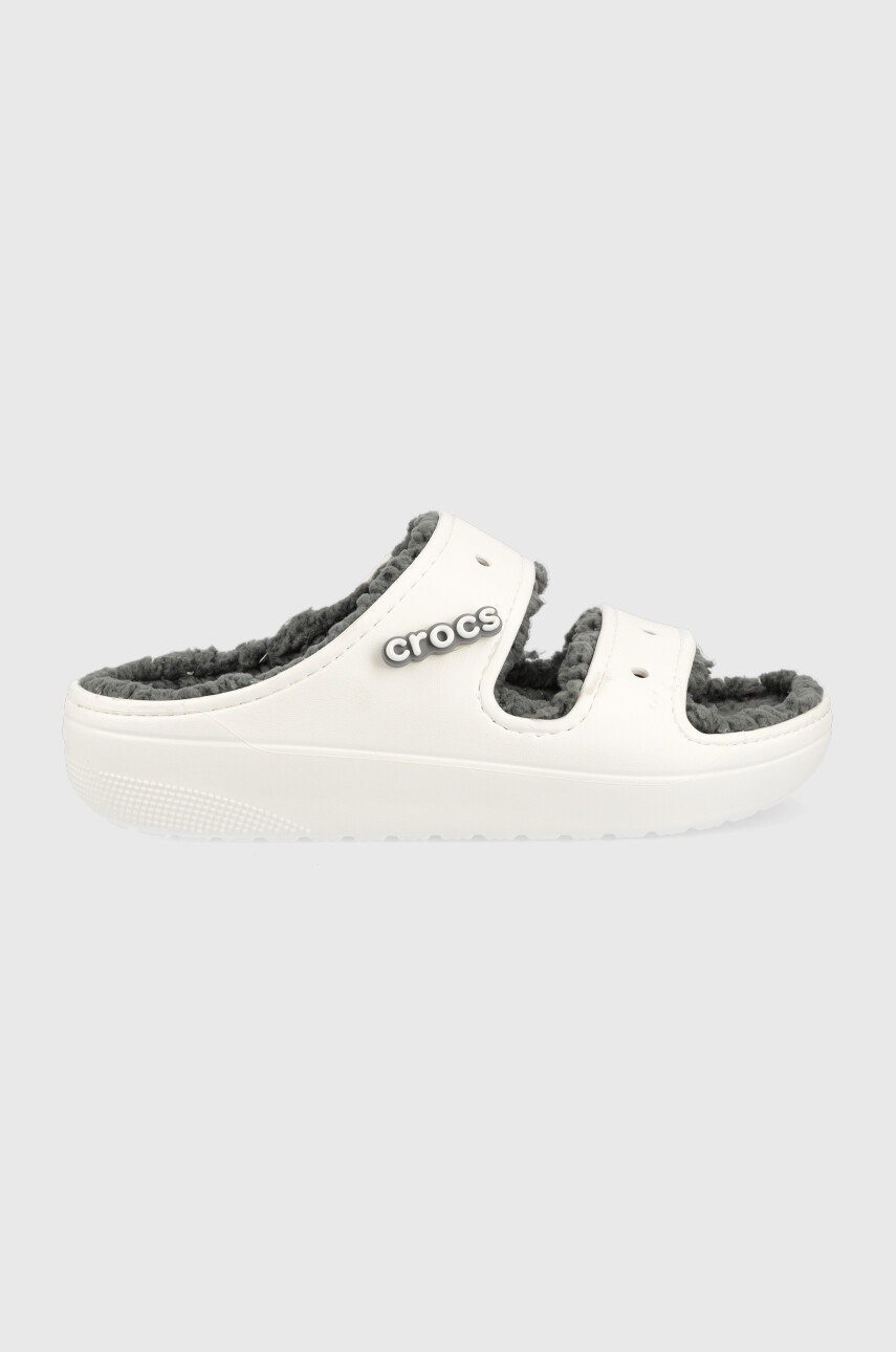 pantofle-crocs-classic-cozzzy-sandal-bila-barva